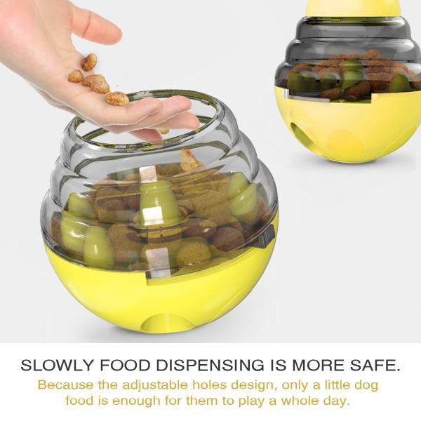 Pet Food Container Slow Feeder Puppy Bowl Puzzle Food Bowl Dog & Cat Toy 	10*10*12.5cm