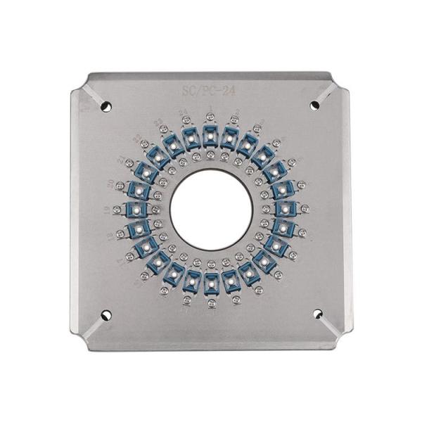 24 Ports SC UPC Connector Polishing Fixture Jig Heat Treated For Fiber Polisher