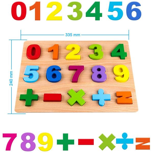 Sample Charge Free Wooden Alphabet and Number Puzzles for Educational Development