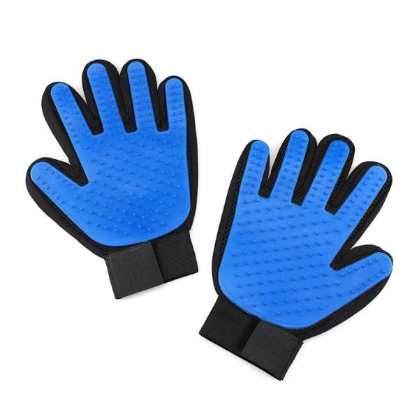 Dog Cat Customized Bathing Efficient Hair Romoval Massage Tool Silicone Glove Mitt