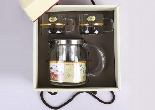 Durable Tea Infuser Set , Handcrafted Teapot Gift Set 700ml Kattle / 2 Cup