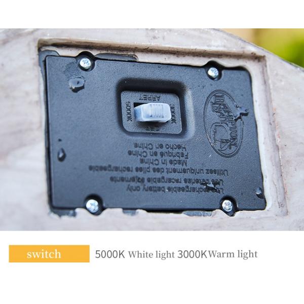 Солнечный на открытом воздухе сад светов освещает ландшафта лужайки украшения двора камня плана сада фары небольшого водоустойчивые