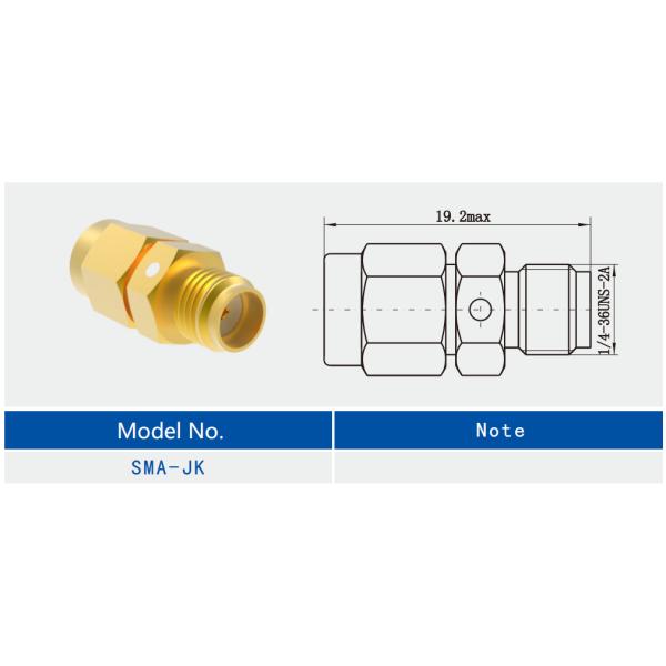 Straight Gold Plated SMA Male to Female RF Connector Brass Adapter