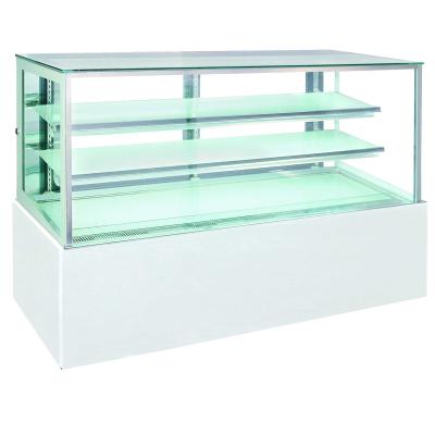 Mostra comercial do bolo do congelador de refrigerador do comprimento do mármore 90cm