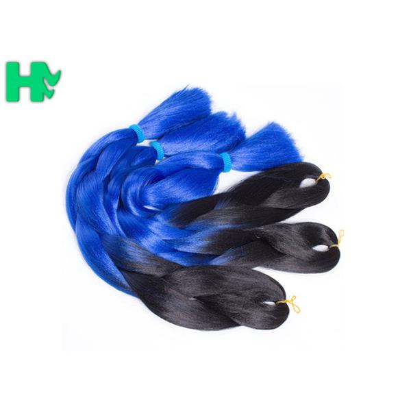 Kanekalon Ombre Color Synthetic Hair Pieces Jumbo Braiding Hair Large Stock