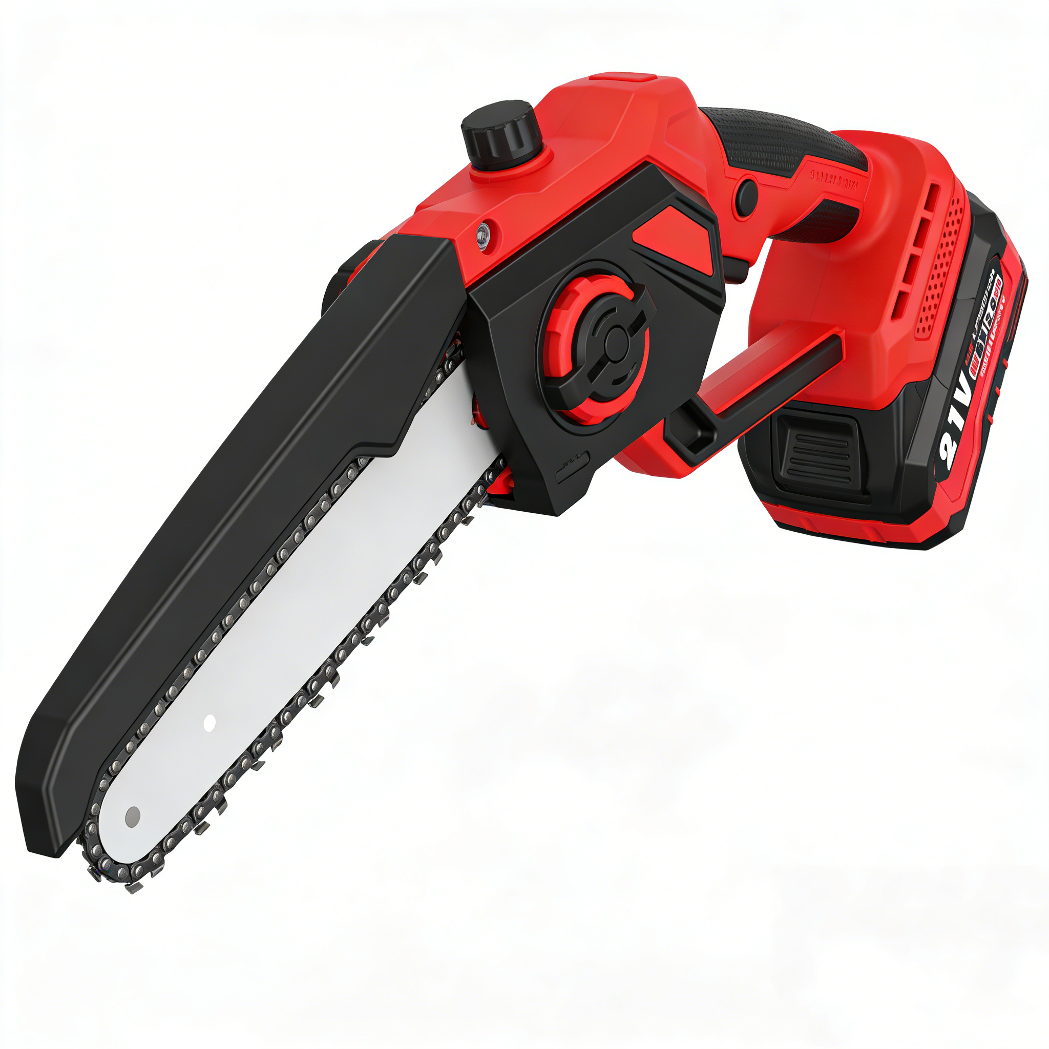 WII-LJ8A Professional Heavy Duty Brushless Cordless Chain Saw 21V 200mm Blade Rechargeable Tool
