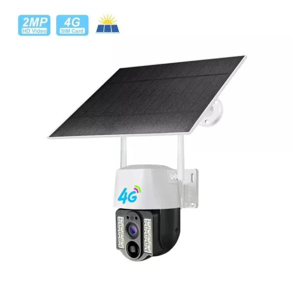 4G SIM Card Solar PTZ Camera WIFI Motion Detection Alarm CCTV Security Camera