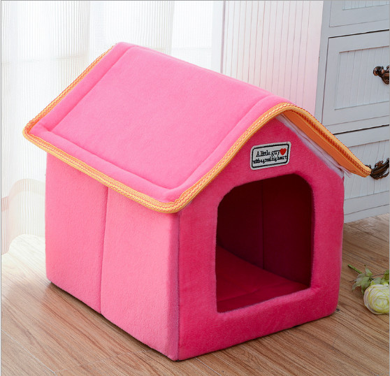 Removable pet dog house, kennel, cat litter, dog supplies, pet supplies wholesale；S.M.L.Yellow, Blue, Brown, Red, Leopar