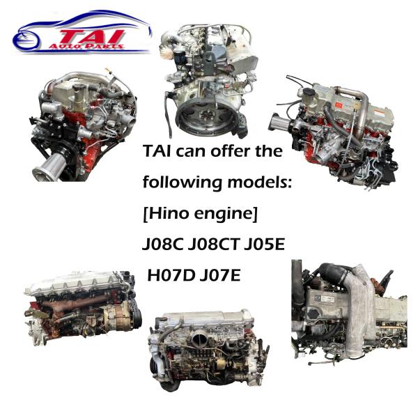Used Japanese Turbo Engine 5.9L Displacement 6 Cylinder Diesel Engine For Hino Truck