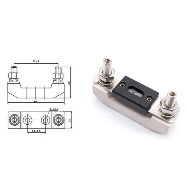 Сопротивление жары Болт-на белом керамическом автомобиле автомобильном автоматическом ANL основания взрывателя Болт-на патроне предохранителя