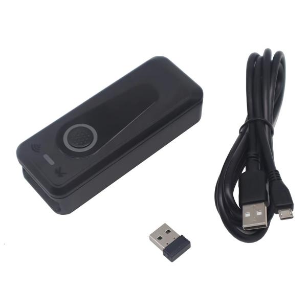 IP52 Portable Bluetooth Scanner Black / White Handheld QR Code Scanner