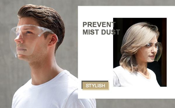 Mirrored Acrylic Fogproof Clear Face Visor