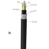 Veste de HDPE extérieure tout le câble optique unimodal autosuffisant de fibre de Dieletric ADSS