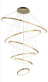 Трехцветные светодиоды современные кольца высокие потолки люстры