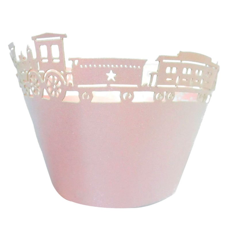 Unique graduation diy printable Pink Party Laser Cut Decorative Cupcake Wrappers