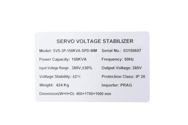 Industrial AVR Voltage Regulator Large 150 KVA Energy Saving SBW