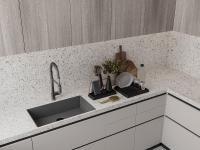 Modern Modular Kitchen Design Wooden Furniture Pvc Door Panel Economic Wood Kitchen Cabinet