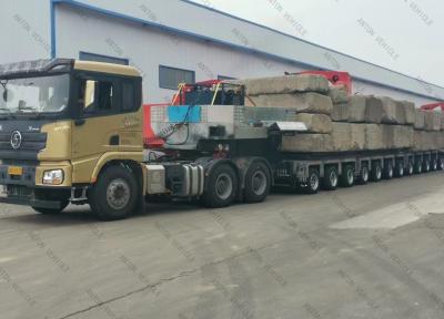Multi Rotary Axles 100-300 Ton Hydraulic Modular Trailer For Heavy Machine Loading
