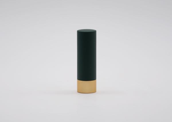 Surface de pulvérisation en métal d'ODM de rouge à lèvres de couleur vide vert-foncé de tube