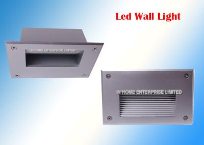 O anúncio publicitário 3020 SMD Recessed luzes da parede do diodo emissor de luz para o corpo de aço inoxidável da lâmpada do jardim
