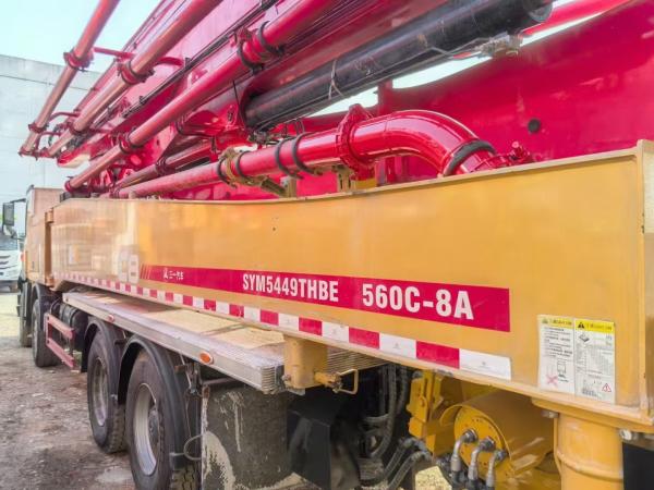 Mercedes Benz 56 Meter Pump Truck Manufactured On April 31, 2021 Max Theoretical Output Of 180m3/h