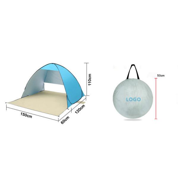 190T Polyester Waterproof Camping Tent , Light Weight Beach Camping Tent