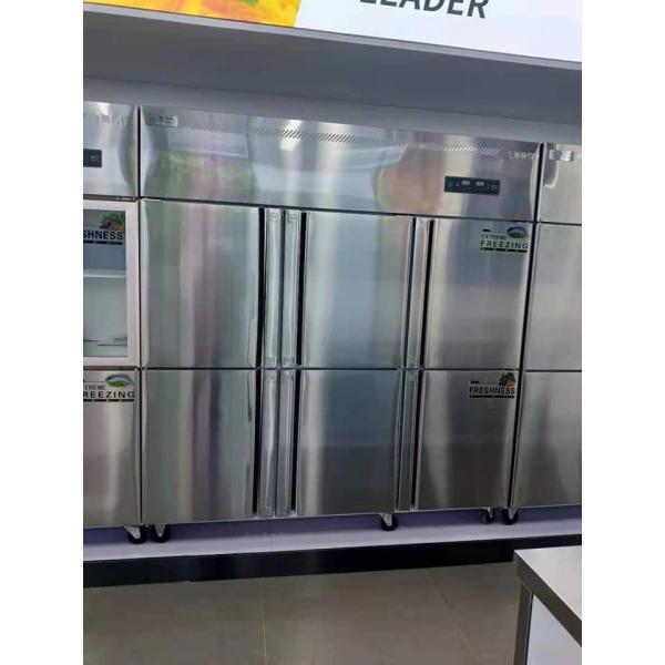 Restaurant 6 Door Commercial Stainless Steel Refrigerator Freezer 1800x700x1960mm