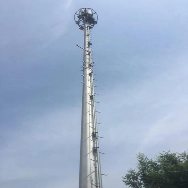 用于通信和电信应用的35m 40m镀锌钢管单极电信塔