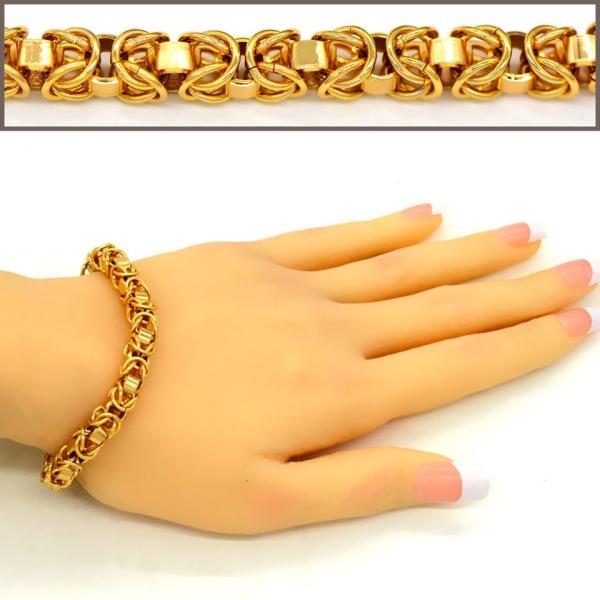 Hot Selling items Fashion jewelry Men or Womans bracelet Bangle 18K Real Gold Plated Link