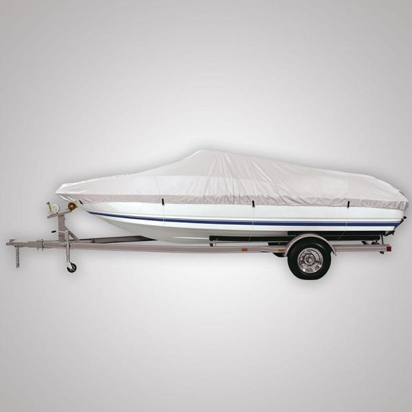 Trailerable Waterproof Boat Cover 150D Silver - Coated Oxford Material