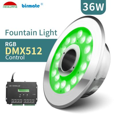 1860ma SS316L 36W Submersible Led Fountain Lights 1000lm