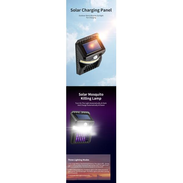 LED Solar Garden Wall Light 1000lm IP65 Waterproof PIR Motion Sensor Security Light