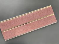 Largeur normale imperméable de la surface d'impression de panneaux de mur de couleur de marbre rose 25cm