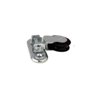 180° Rotation pulley Galvanized Hinge Pulley With Nylon Wheel Wall Mount Pulley