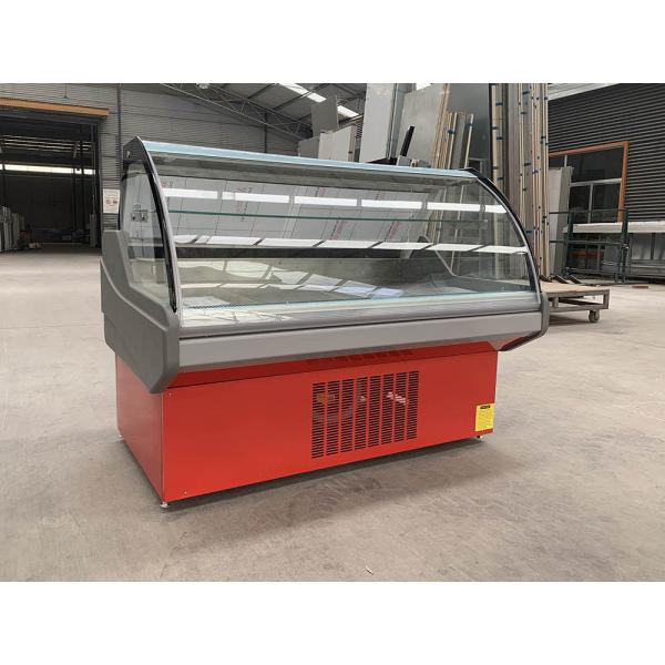 Коммерчески подача свежего мяса R290 над против 205 литрами R404a