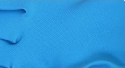 Blue Yellow Neoprene Bicolor Industrial Glove Industrial Use Chemical Resistant