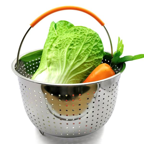 10pcs Various Combination Kitchen Set, Double Boiler Set Pressure Cooker Accessories Basket Pot Disk Holder Silicone Food Clip