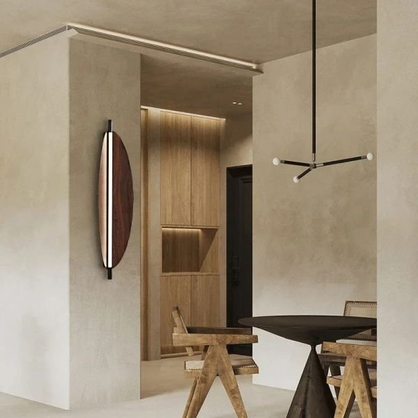 Bedside Stairway Corridor LED Light Long Strip Japanese Wood Grain wall lamp (WH-VR-137)