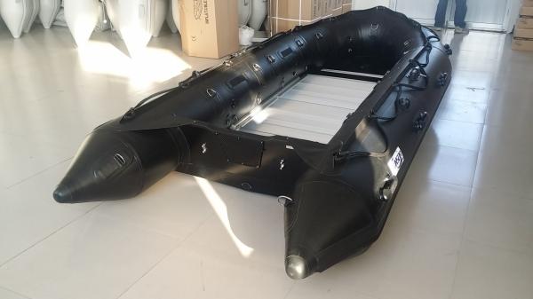 1.2mm PVC Military Attack Boats For Patrol , Black Color Aluminum Floor