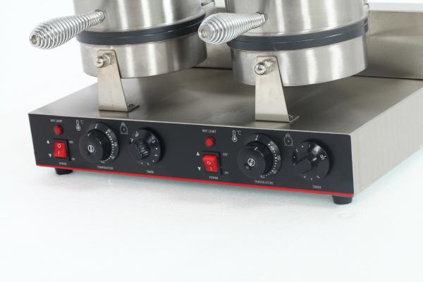 Commercial Double Head Electric Waffle Maker with Non-stick Coating and 11 KG Weight
