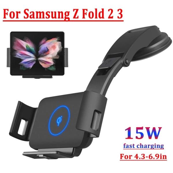 Qi Fast Phone Car Wireless Charger 9V 2A Galaxy Z  Fold 3 charger 15W