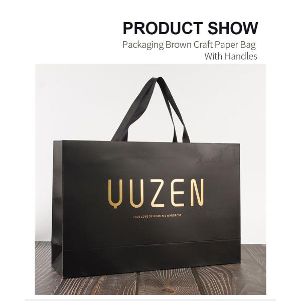 Wholesale Eco-friendly Recyclable Gift Bag Custom Logo With Colorful Reusable Kraft Paper Bags Hotstamping Gift