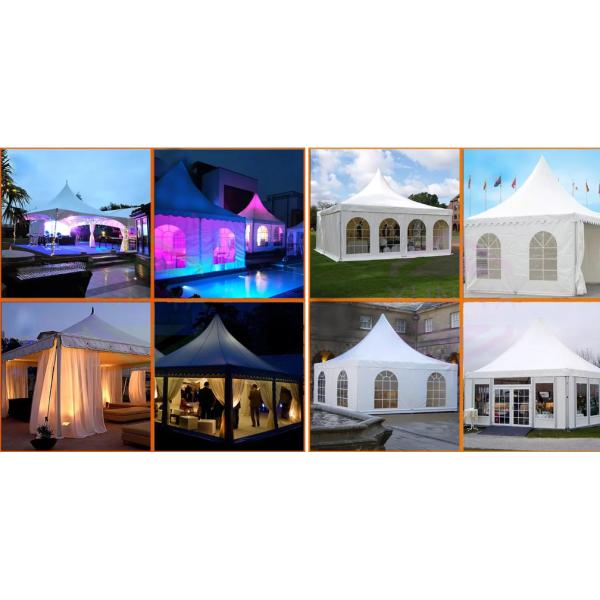 Прочная пагода из алюминия с стеклянной стеной для торговой выставки, банкетного банкета, семейного барбекю и т.д.