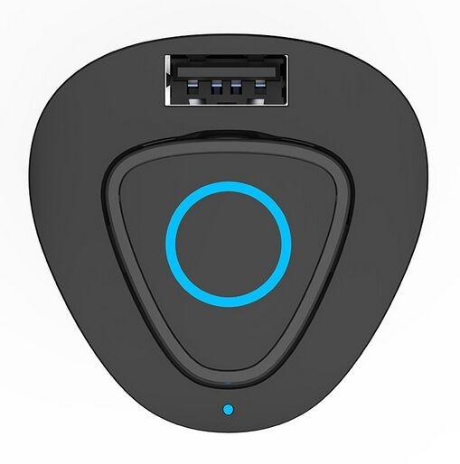 Car Bluetooth Headphones With 2.1 A Charger Intellingent 1-to-2 Multipoint Connection