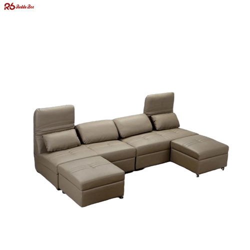 Modular Contemporary Leather Sofa Distressed Sectional Furniture Formaldehyde Free