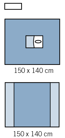 Ophthalmic Soft Non Woven Sterile Surgical Packs Water Impermeable