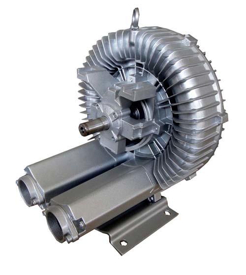 Motorless Bare Shaft Air Blowers Drive By Belt , Low Noise Side Channel Blower