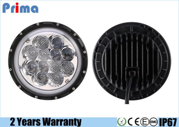 High Low DRL Jeep Wrangler Led Headlights , 7 Inch Jeep Wrangler Halo Lights