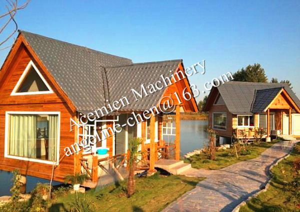 Plastic PVC+ASA/PMMA colonial antique roof tile shingle forming machine production line