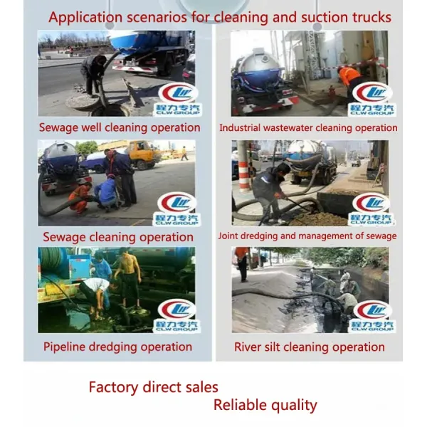 Dongfeng 12cmb Vacuum Truck, Sewer Suction Truck